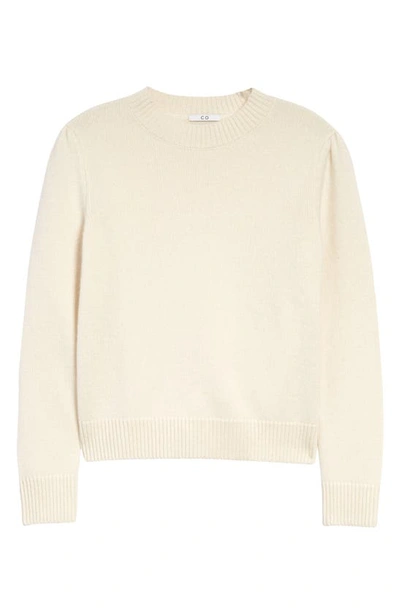 Shop Co Essentials Cashmere Crop Sweater In Ivory