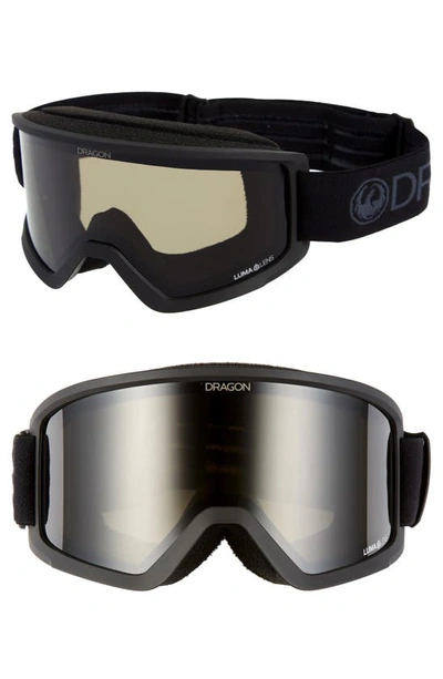 Shop Dragon Dx3 Otg Snow Goggles With Base Lenses In Blackout/ Dark Smoke