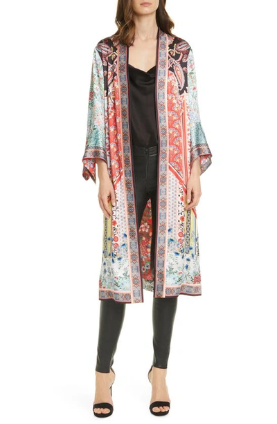 Shop Alice And Olivia Lynn Reversible Duster In Paloma Multi/ Combo