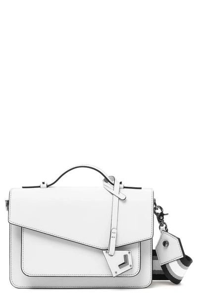 Shop Botkier Cobble Hill Leather Crossbody Bag In Chalk