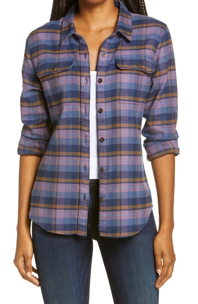 Shop Patagonia Fjord Flannel Shirt In Hyssop Purple