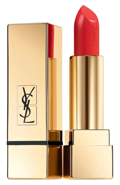 Shop Saint Laurent Rouge Pur Couture Satin Lipstick In 50 Rouge Neon