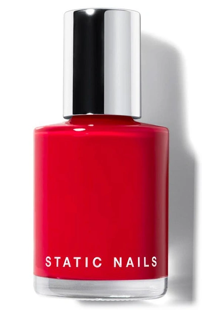Static Nails Liquid Glass Nail Polish In Triple Cherry