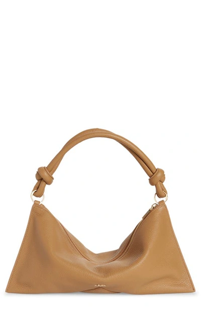 Shop Cult Gaia Mini Hera Leather Shoulder Bag In Camel