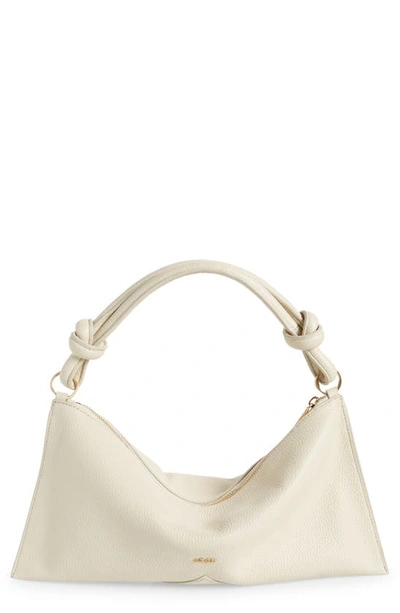 Shop Cult Gaia Mini Hera Leather Shoulder Bag In Off White