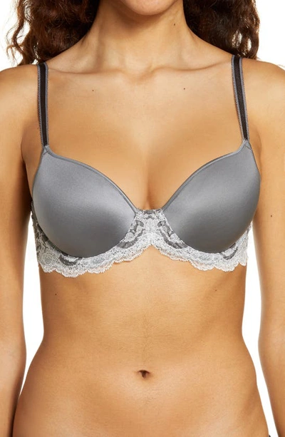 Shop Wacoal Lace Affair Underwire Contour Bra In Quiet Shade/ Wind Chime