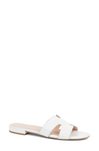 Shop Patricia Green Hallie Slide Sandal In White Leather