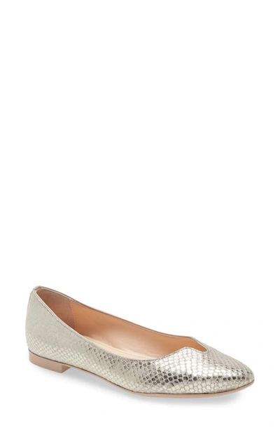 Shop Agl Attilio Giusti Leombruni Notch Ballet Flat In Harriet Shell