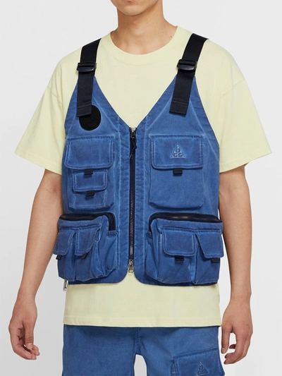 Shop Nike Watchman Peak Nrg Agc Vest In Blue