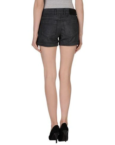 Shop Diesel Denim Shorts In Black