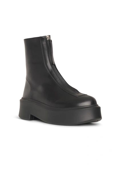 The Row Combat Style Platform Boots In Black