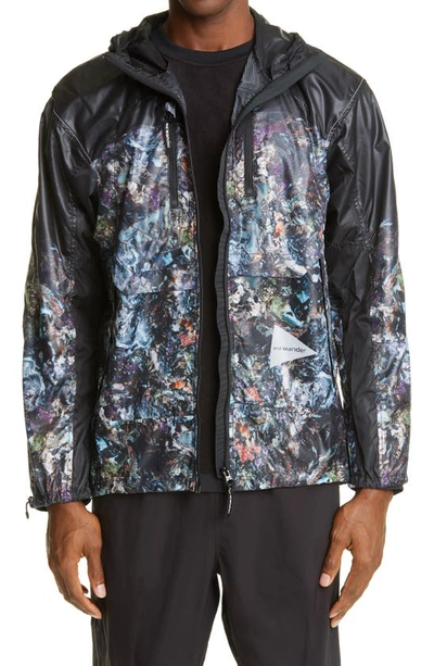 Shop And Wander Stone Print Ripstop Jacket In Black