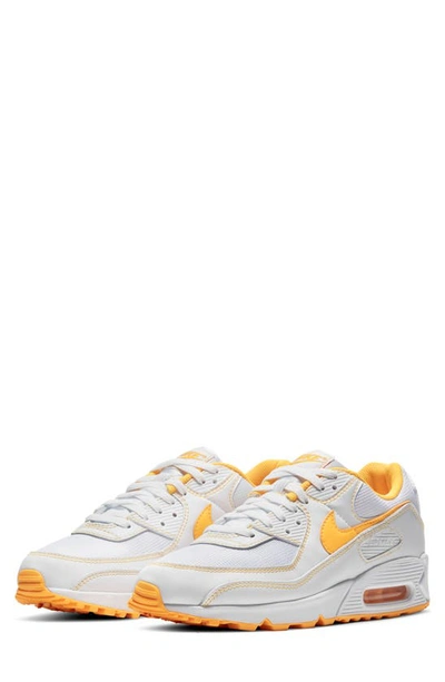 Shop Nike Air Max 90 Sneaker In White/ Laser Orange