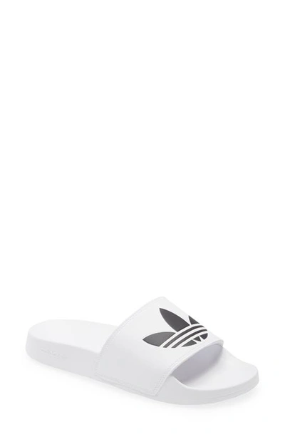 Shop Adidas Originals Adilette Lite Sport Slide In Ftwr White/ Core Black/ Ftwr W
