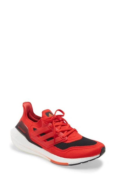 Shop Adidas Originals Ultraboost 21 Primeblue Running Shoe In Vivid Red/ Solar Red/ Black