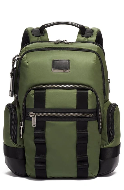 Shop Tumi Alpha Bravo Nathan Backpack In Forest Green