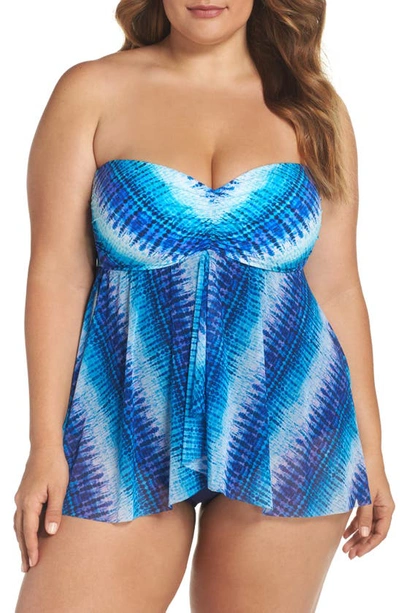 Shop Profile By Gottex Pool Party One-piece Swimsuit In Multi/ Blue