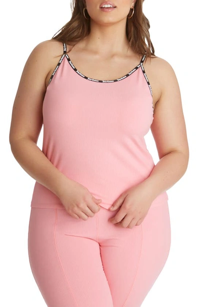 Shop Juicy Couture Rib Camisole In Pink Popsicle