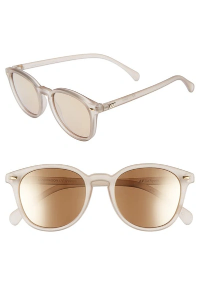 Shop Le Specs Bandwagon 51mm Sunglasses In Matte Stone