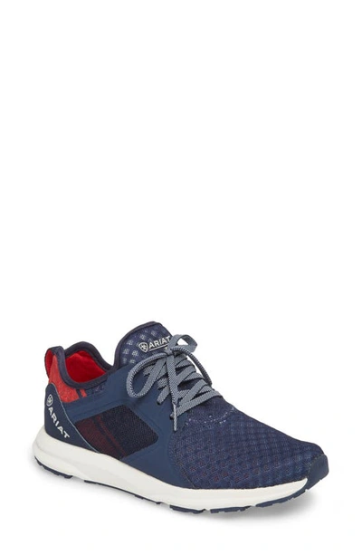 Shop Ariat Fuse Print Sneaker In Team Navy Fabric