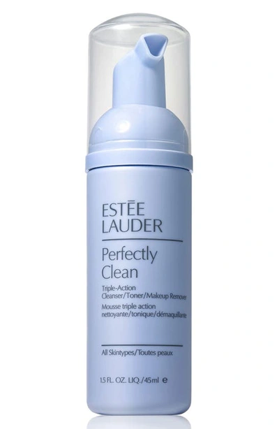 Shop Estée Lauder Perfectly Clean Triple-action Cleanser/toner/makeup Remover, 5 oz