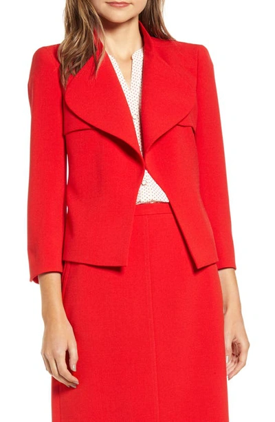 Shop Anne Klein Trench Suit Jacket In Pinot