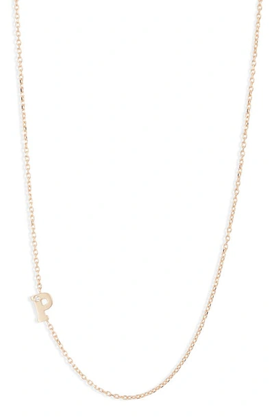 Shop Anzie Diamond Initial Necklace In P