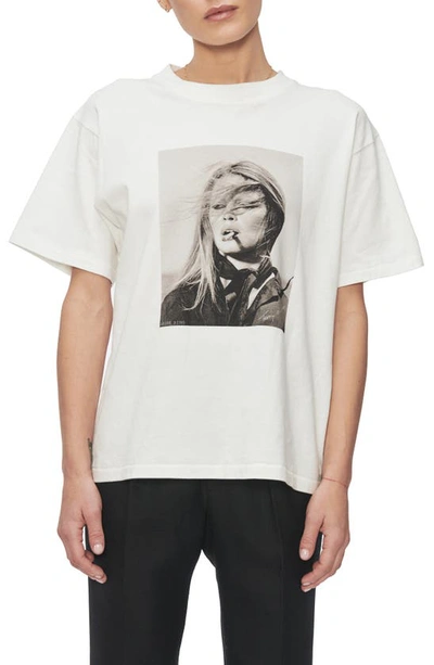Shop Anine Bing X Terry O'neill Graphic Tee In White