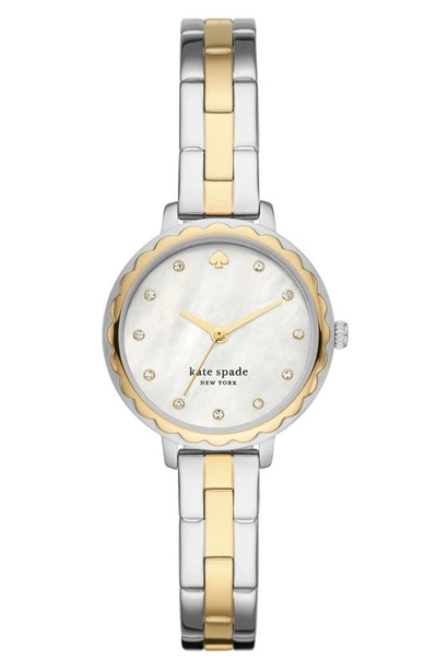 Shop Kate Spade Morningside Bracelet Watch, 28mm In Two-tone