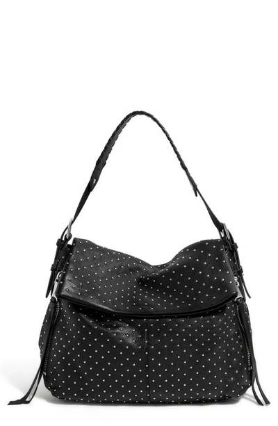 Shop Aimee Kestenberg Bali Hobo Bag In Black Micro Studs