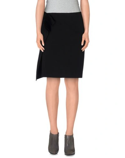 Lanvin Knee Length Skirts In Black