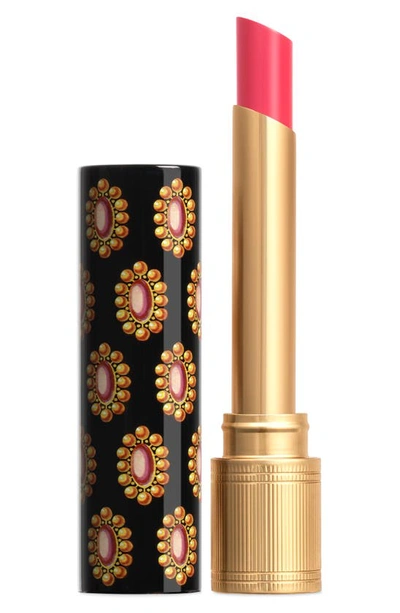 Shop Gucci Rouge De Beauté Brillant Glow & Care Lipstick In 412 Princess Narah Rose