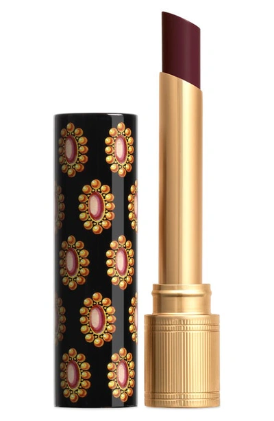 Shop Gucci Rouge De Beauté Brillant Glow & Care Lipstick In 714 Jody Wild Mauve