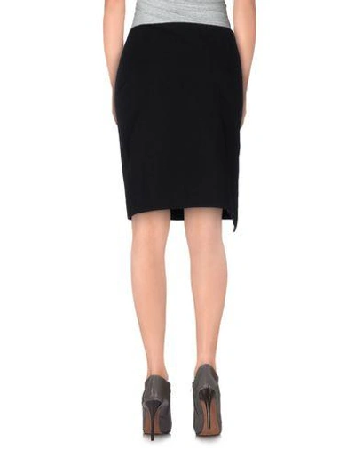 Shop Lanvin Knee Length Skirt In Black