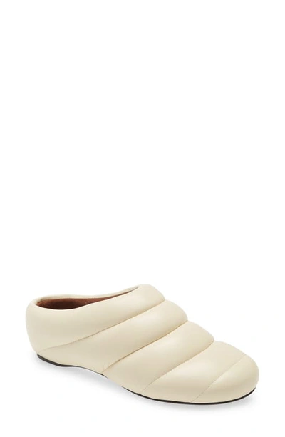Shop Proenza Schouler Rondo Puffy Quilted Slip-on Shoe In Natural