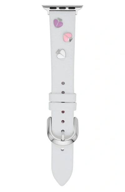 Kate Spade Apple Watch® Leather Band In White | ModeSens