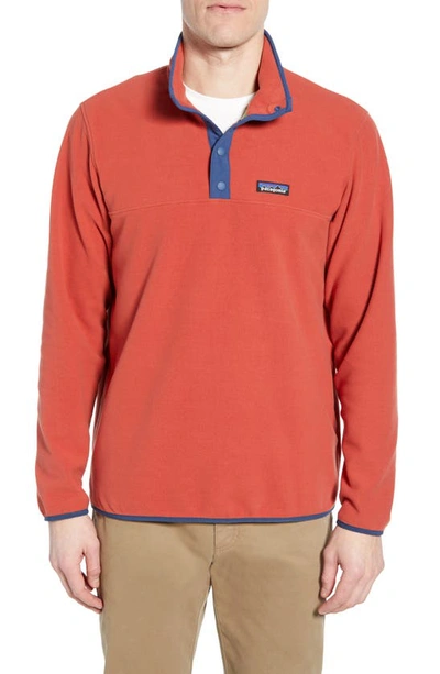 Shop Patagonia Micro-d Snap-t Fleece Pullover In New Adobe