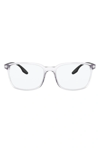 Shop Prada Pillow 55mm Optical Glasses In Crystal