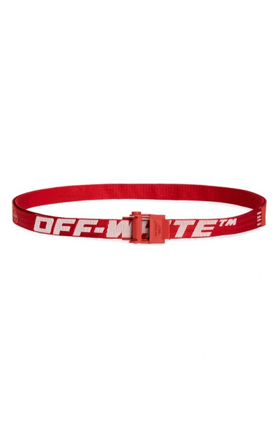 Shop Off-white Mini 2.0 Industrial Belt In Red White