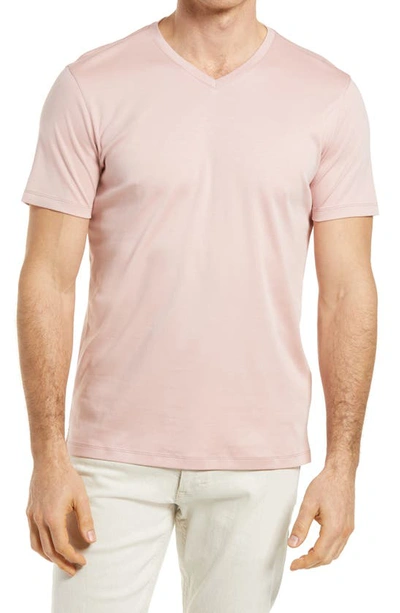 Shop Robert Barakett Georgia Regular Fit V-neck T-shirt In Cotton Candy