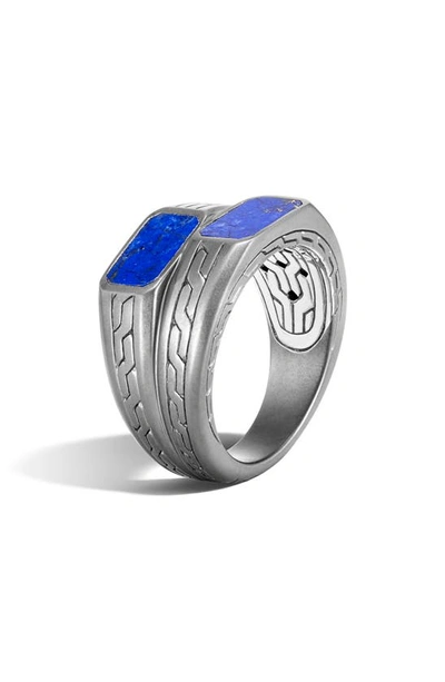 Shop John Hardy Lapis Lazuli Ring In Silver