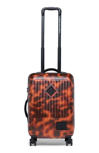 Shop Herschel Supply Co Small Trade 23-inch Rolling Suitcase In Tortoise