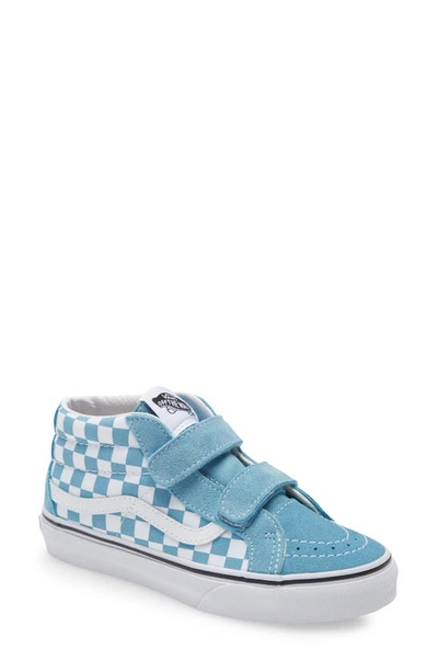 Shop Vans Sk8-mid Reissue V Sneaker In Checkers/ Blue/ White