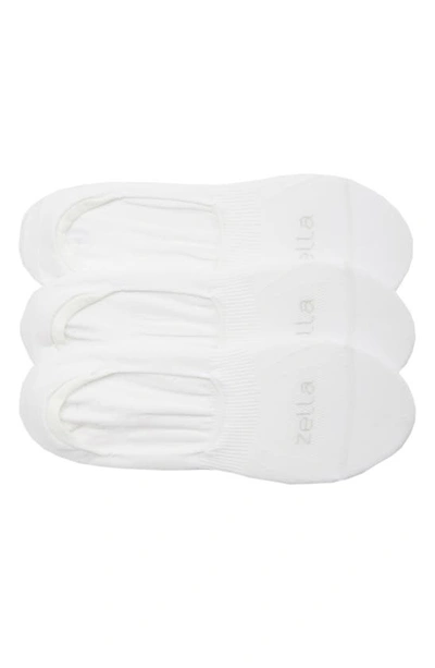 Shop Zella 3-pack No-show Socks In White