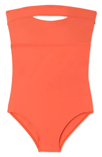Shop Flagpole Gemma Underwire One-piece Swimsuit In Papaya