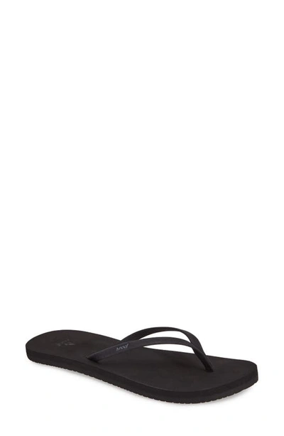 Shop Reef Bliss Nights Flip Flop In Black