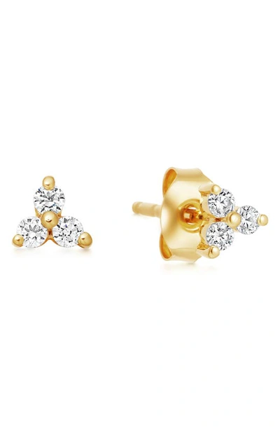 Shop Missoma Trinal Prism Stud Earrings In Gold