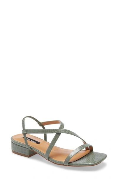 Shop Kensie Conley Sandal In Sage Faux Leather