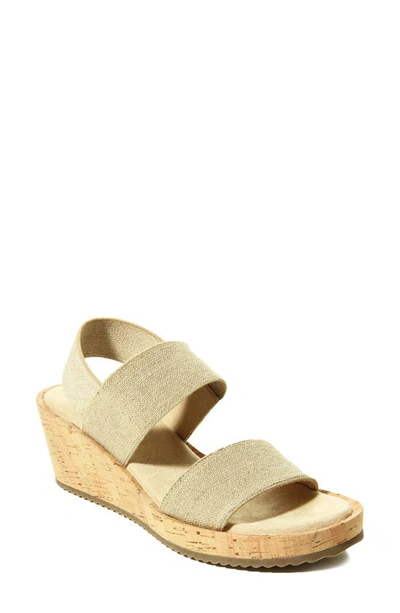 Shop Vaneli Chila Wedge Sandal In Natural Canvas