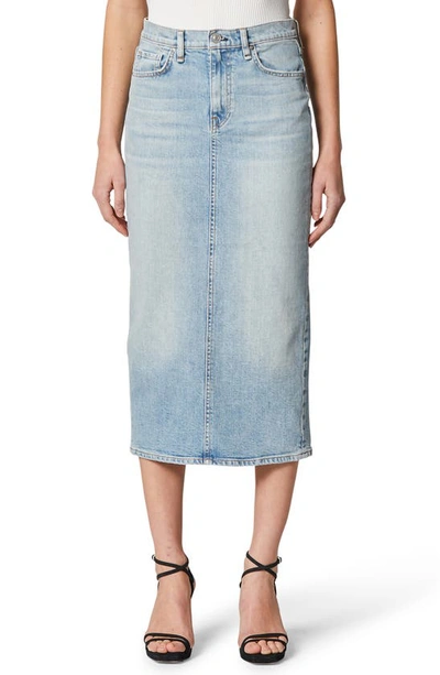 Shop Hudson Paloma Denim Pencil Skirt In Foxy